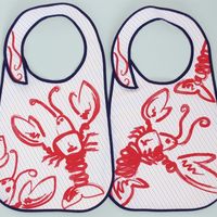 Lobster Bibs by Avril Loreti – Set of 2 1