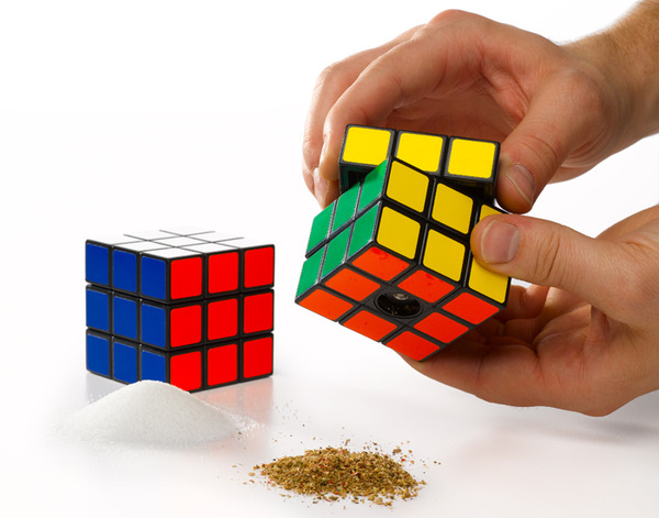 Rubik's Cube Salt and Pepper Mills