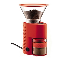 Bodum Bistro Burr Electric Coffee Grinder red