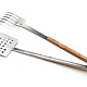 Outset Verde Recycled Stainless Steel and Bamboo Grilling Locking Claw Tong