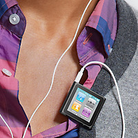 Apple iPod nano on collar