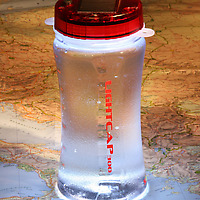LightCap 300 Solar-Powered Lantern and Water Bottle with map