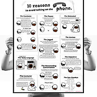 10 Reasons to Avoid Talking on the Phone poster