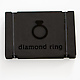 Diamond Sterling Silver Ring - 4mm wide Full Box