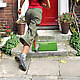 Fred Finish Line Doormat with runner at front door