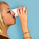 Woman with Fred Pick Your Nose Party Cups