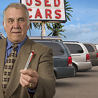 Fred Borrow My Pen and used car salesman