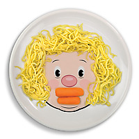 Fred Food Face Plate Spaghetti Blonde