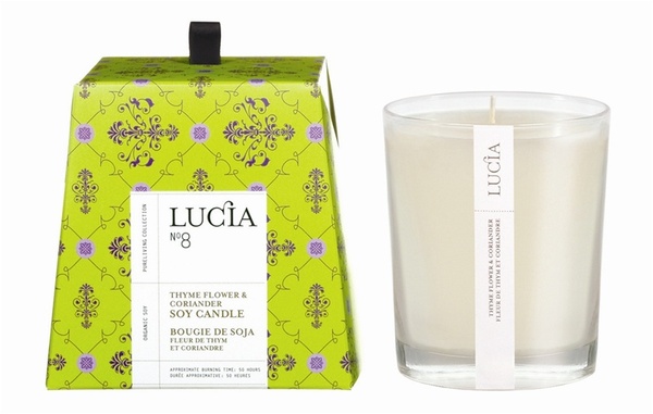 Lucia Thyme Flower and Coriander Soy Candle
