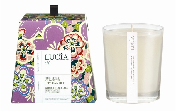 Lucia Fresh Fig and Wild Ginger Soy Candle