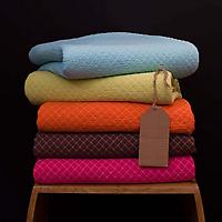 India Rose Quilted Throw