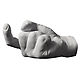 White C'Mere hand-shaped hook with a beckoning finger