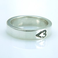 Less Than Three Heart Ring by MetalSmitten